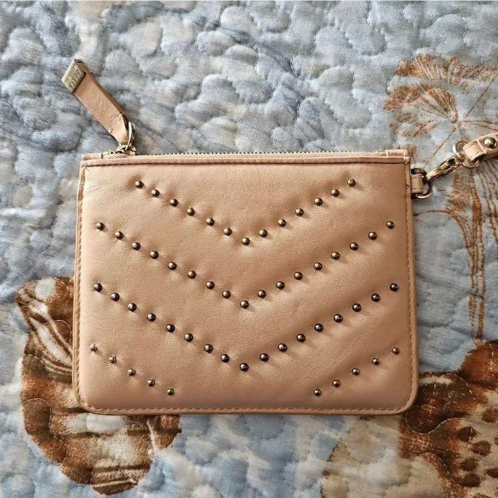 STUART WEITZMAN Studded Wristlet Glove Calf Leather